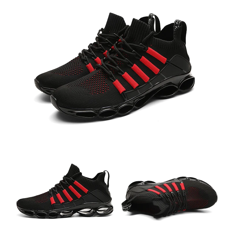 JIEMIAO 2022 New Blade Men Shoes Fashion Breathable Male Sneaker Running Shoes 48 Large Size Comfortable Casual Shoes