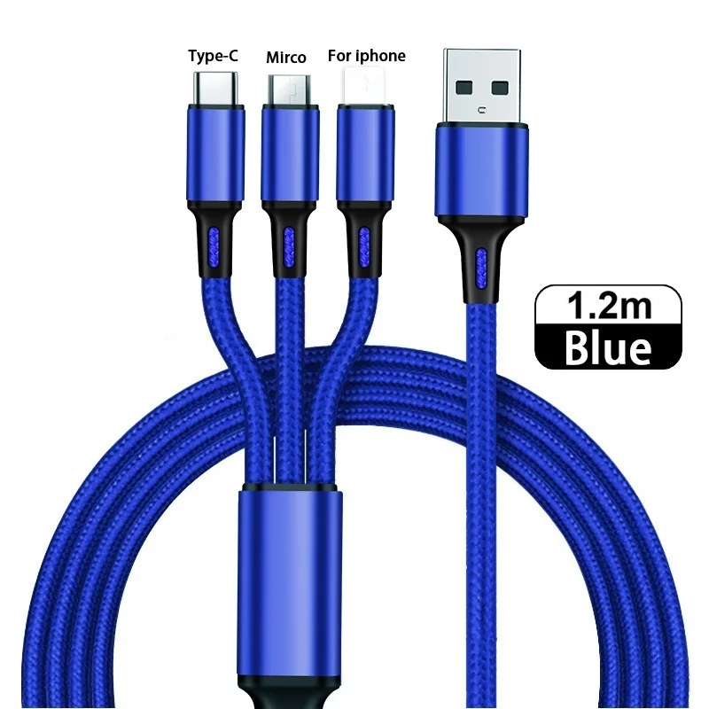 

Зарядный кабель с разъемами Usb Type-C и Micro Usb