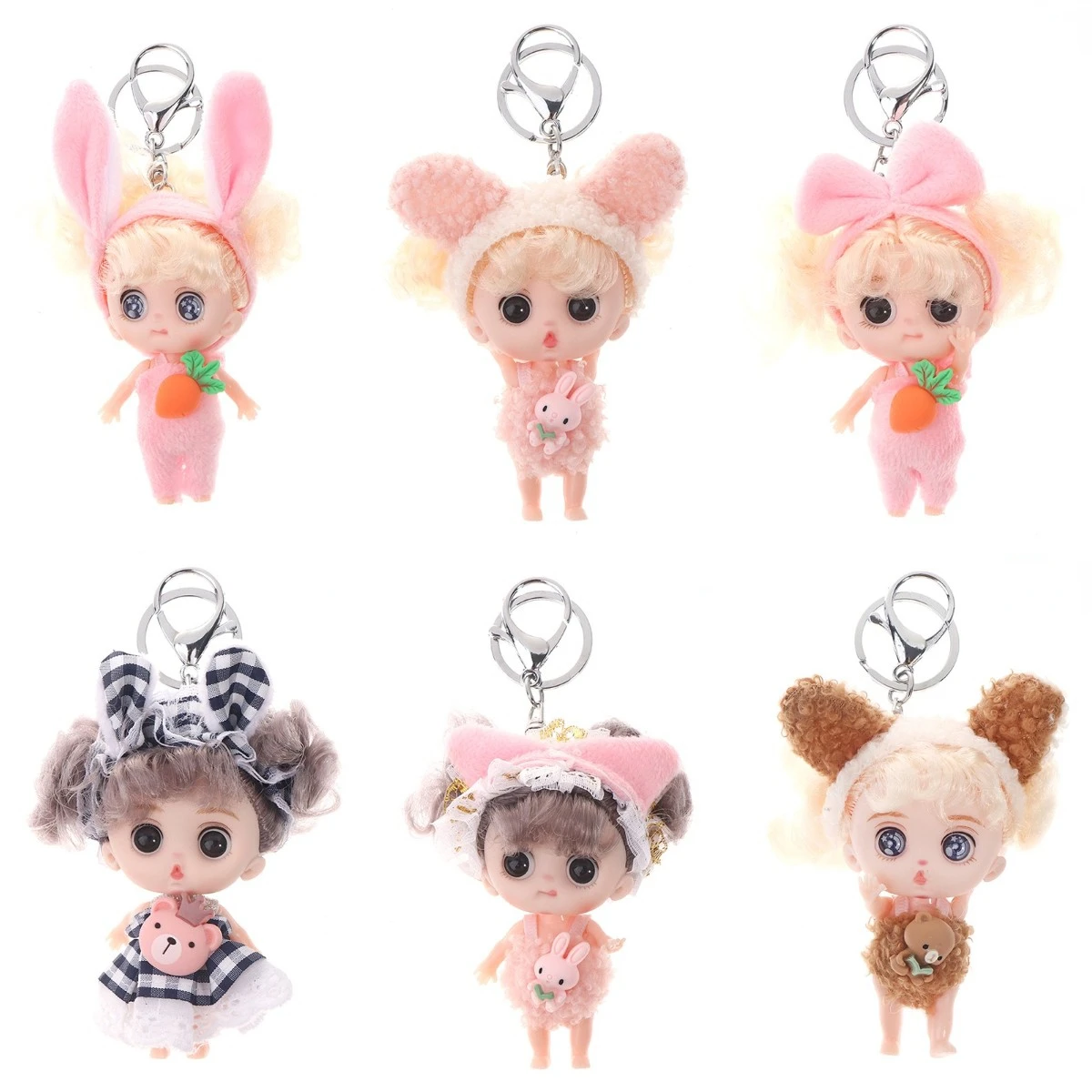 

Супер милая мини-кукла 1/12 12 см брелок OB11 с милым лицом для девочек сумка кулон Модные куклы игрушки Детская игрушка