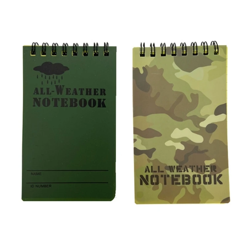 

Waterproof Notebook All-Weather Spiral Memo-Paper Notepad with Paper for Outdoor Activities Recording
