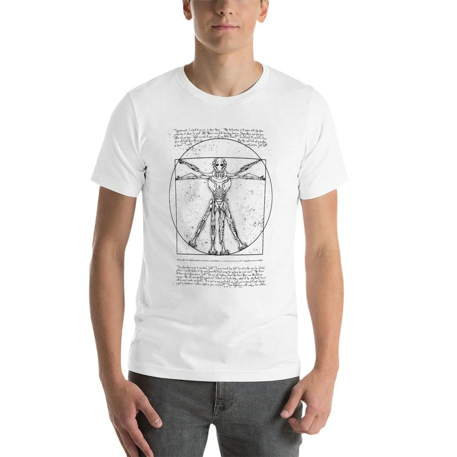 General Vitruvius T-Shirt clothes new edition T-shirts for men cotton