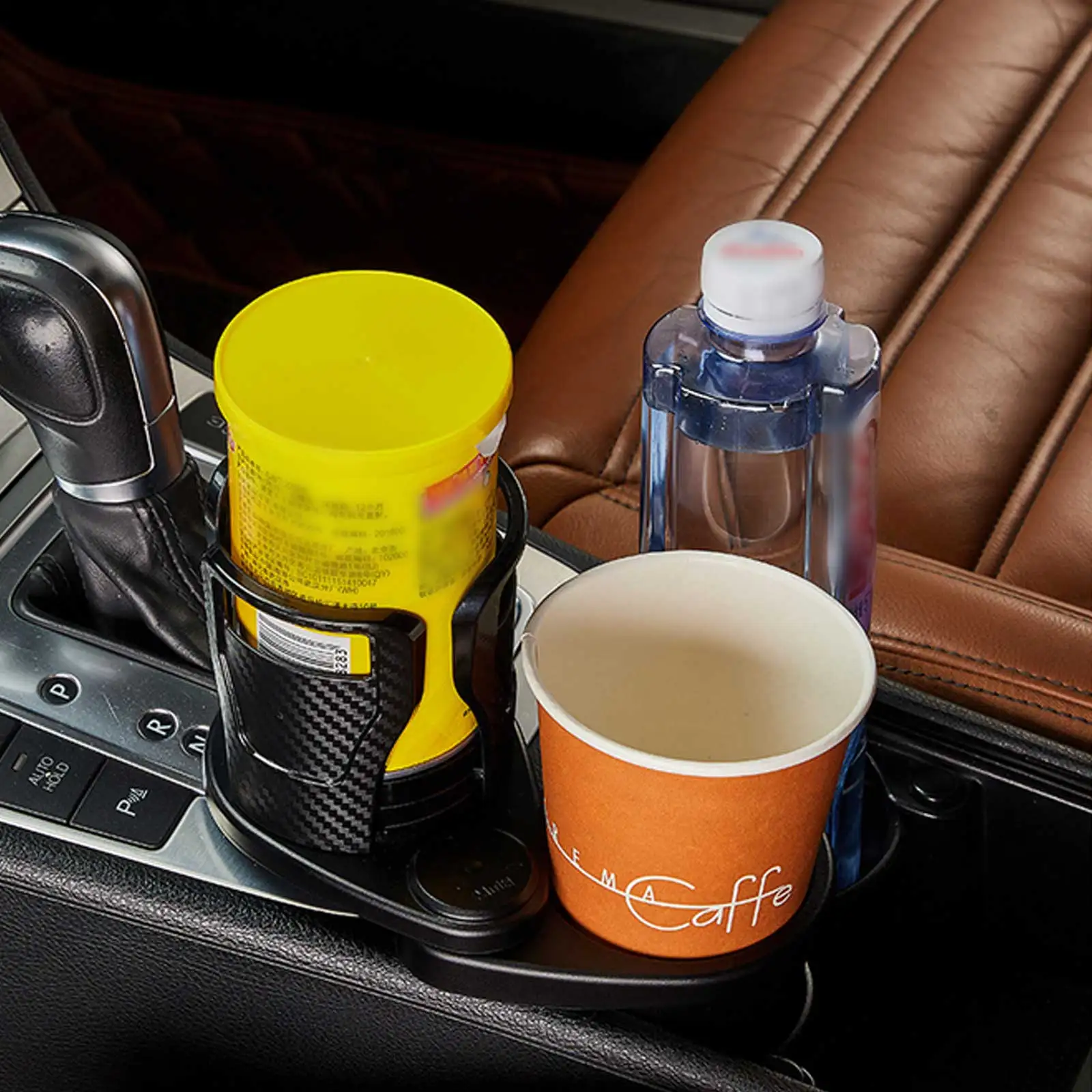 

2 in 1 Car Cup Holder Expander Adapter Adjustable Base Cup Holder Organizer Coffee Beverage Bottles Storage Rack Car Accessories
