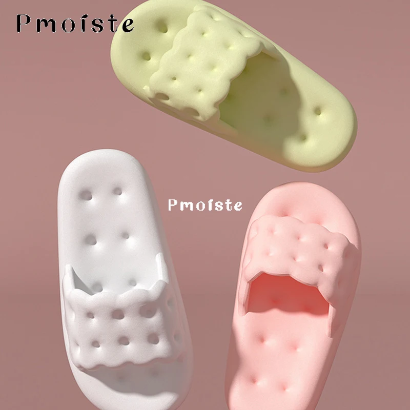 Women's Slippers for Home Cute Cookies Women Shoe Summer 2023 New Lightweight EVA Slipper Platform Wear-resistant Slide Non-slip
