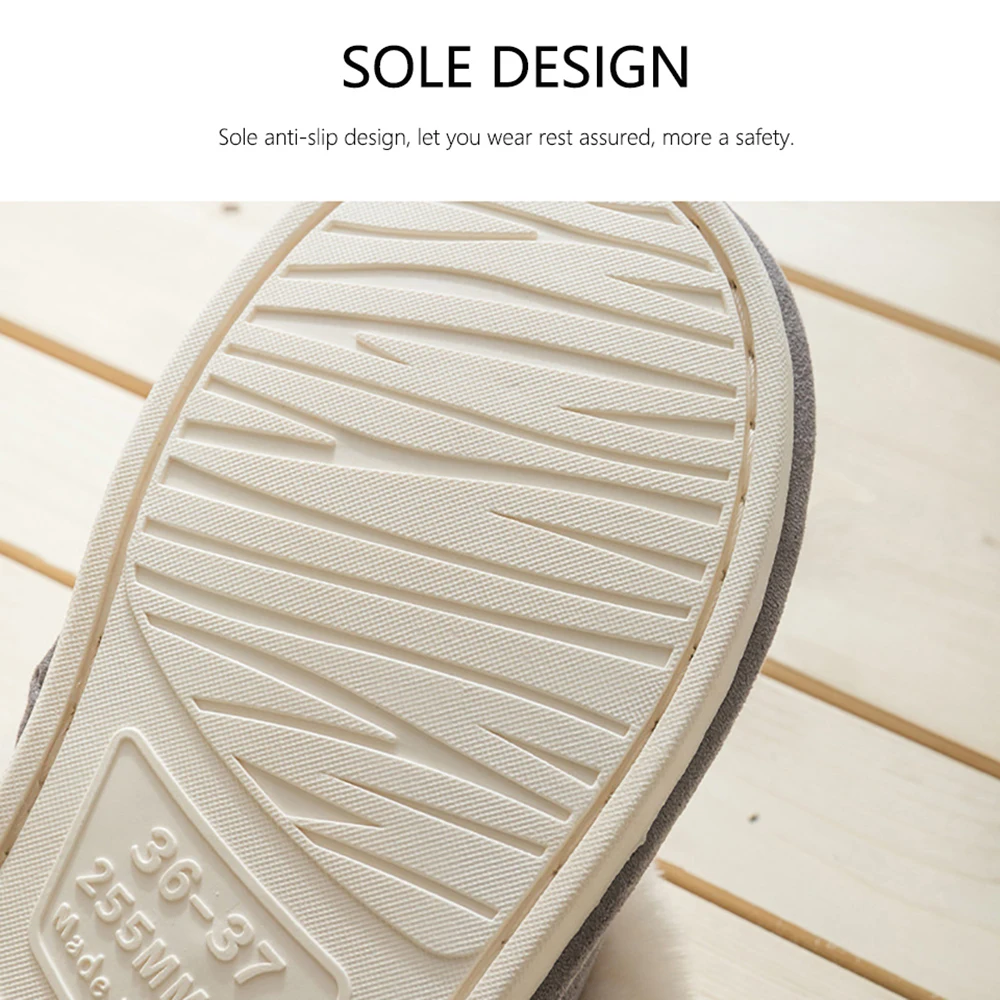 Plush Warm Couple Slippers Sweet Home Soft Comfortable Winter Slippers Men Cotton Shoes Women Fluffy Fur Indoor Plush Slippers