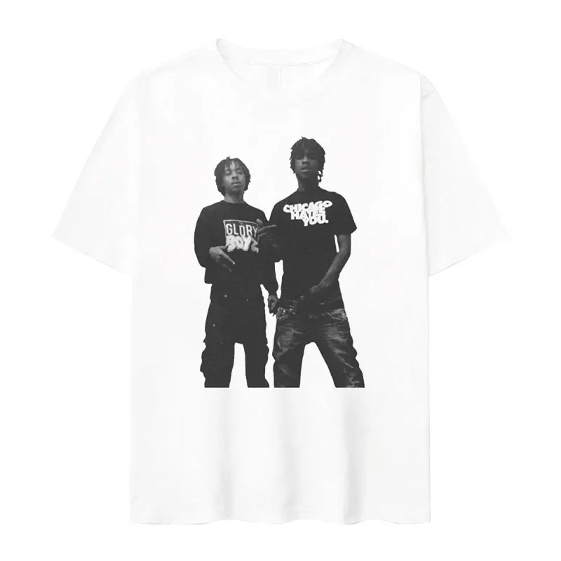 Мужская футболка с коротким рукавом принтом Chicago Hates You в стиле хип-хоп