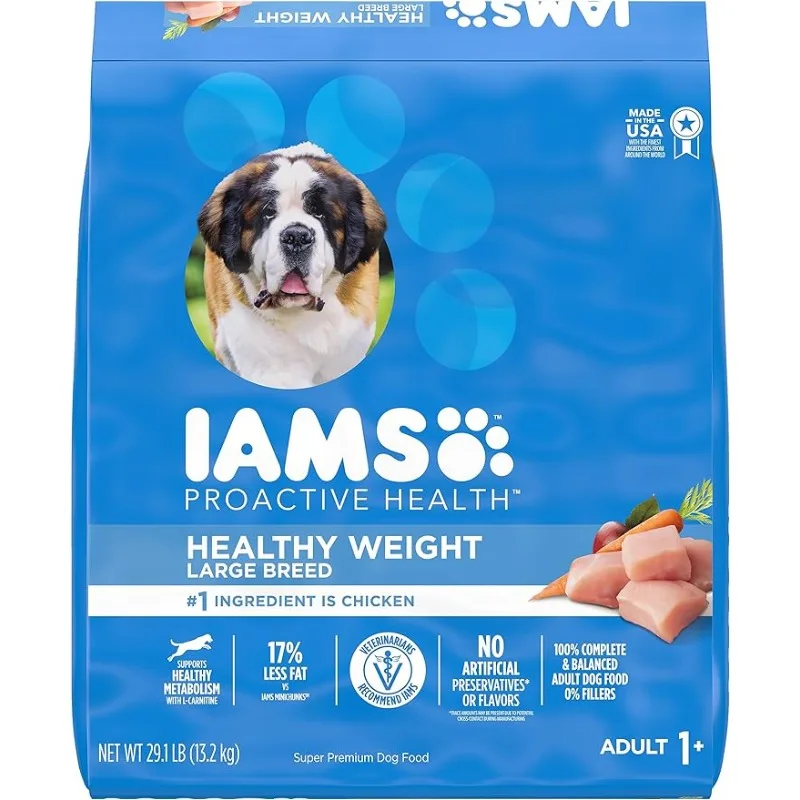 

Adult Healthy Weight Control Large Breed Dry Dog Food with Real Chicken, 29.1 lb. Bag