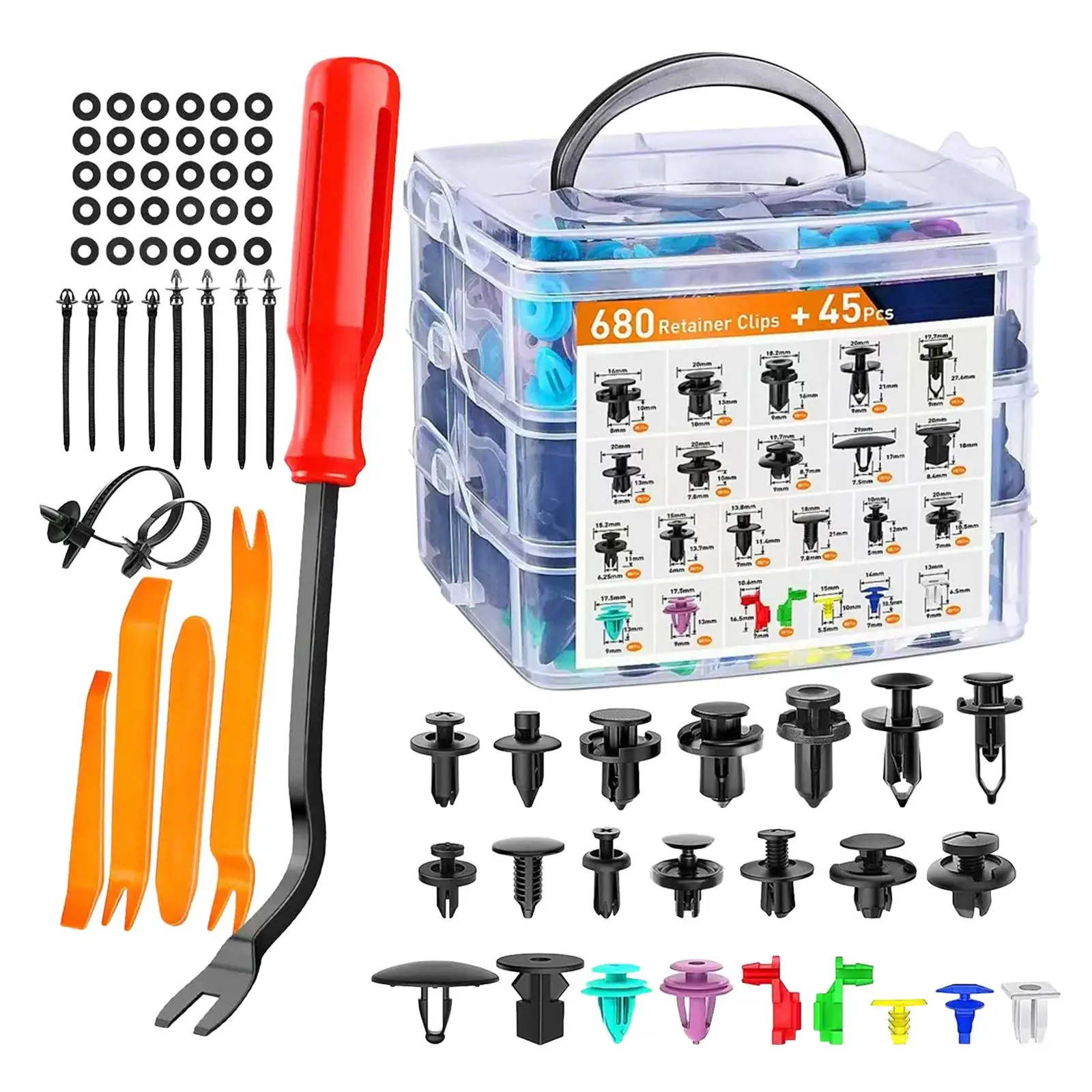 725 шт. автомобильные фиксаторы-зажимы