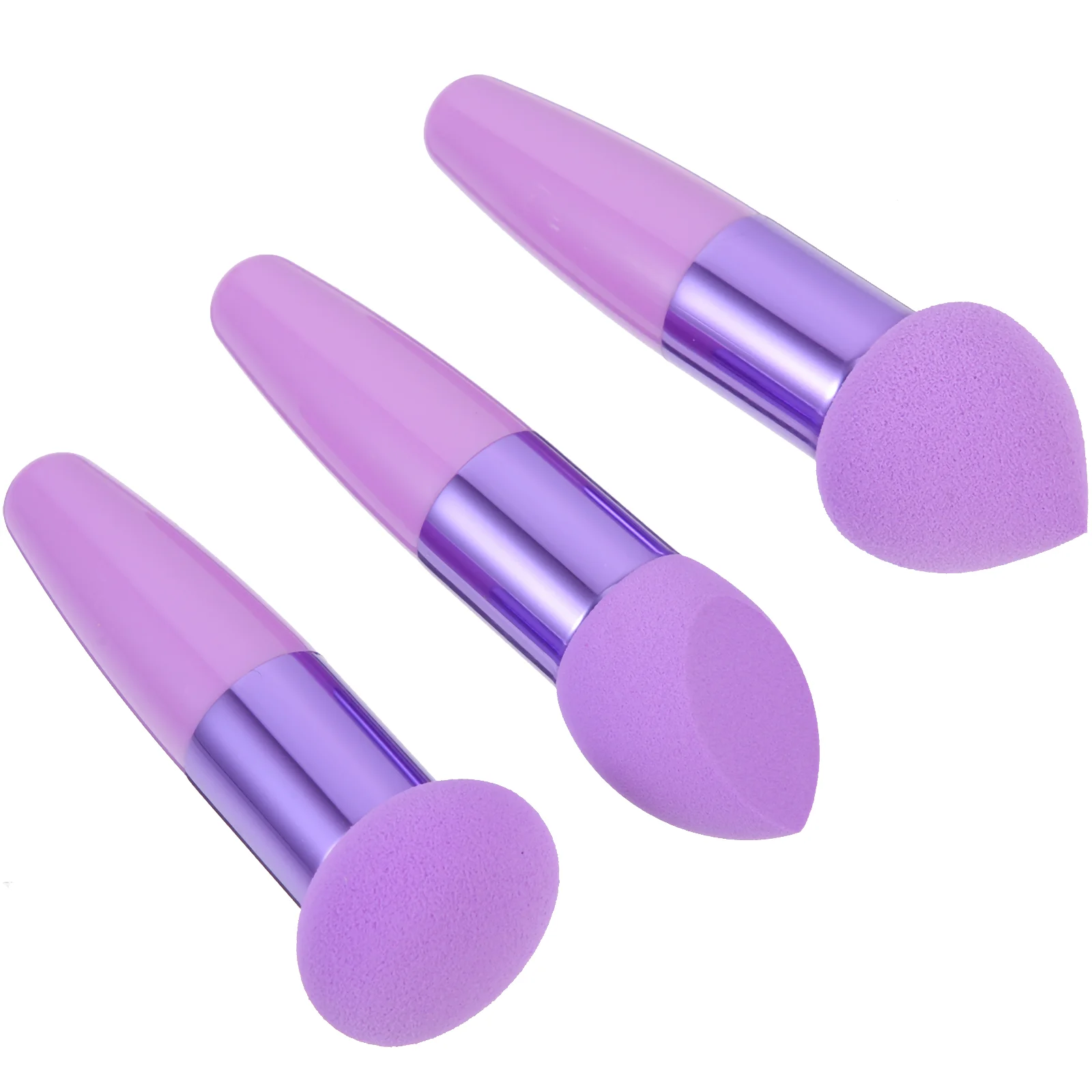 

Makeup Sponge 3Pcs Beauty Sponge Sponge Foundation Applicator Makeup Blending Sponge Makeup Brush Tool Handle Foundation Powder