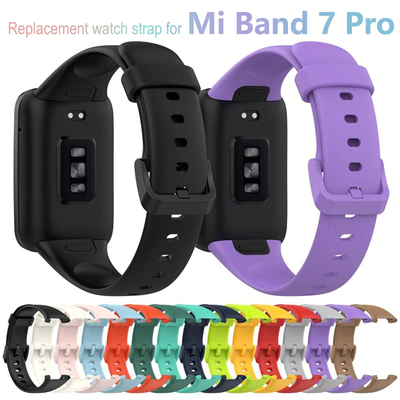 

Ремешок сменный силиконовый для смарт-часов Xiaomi Mi Band 7 Pro