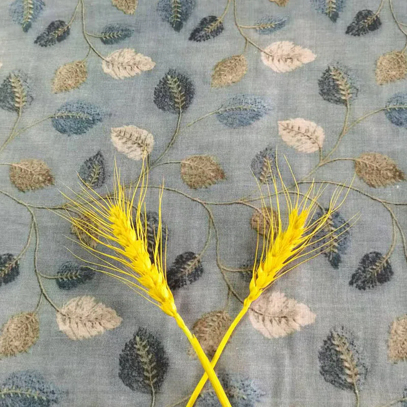 Натуральная живопись льняная ткань Рами с принтом для платья чистое летнее