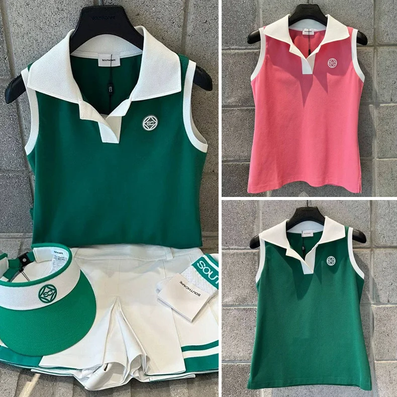 

2023 New Arrival None Mainland China Guangdong Shirts Golf Women Sleeveless Broadcloth Fits True To Size, Take Your Normal Size