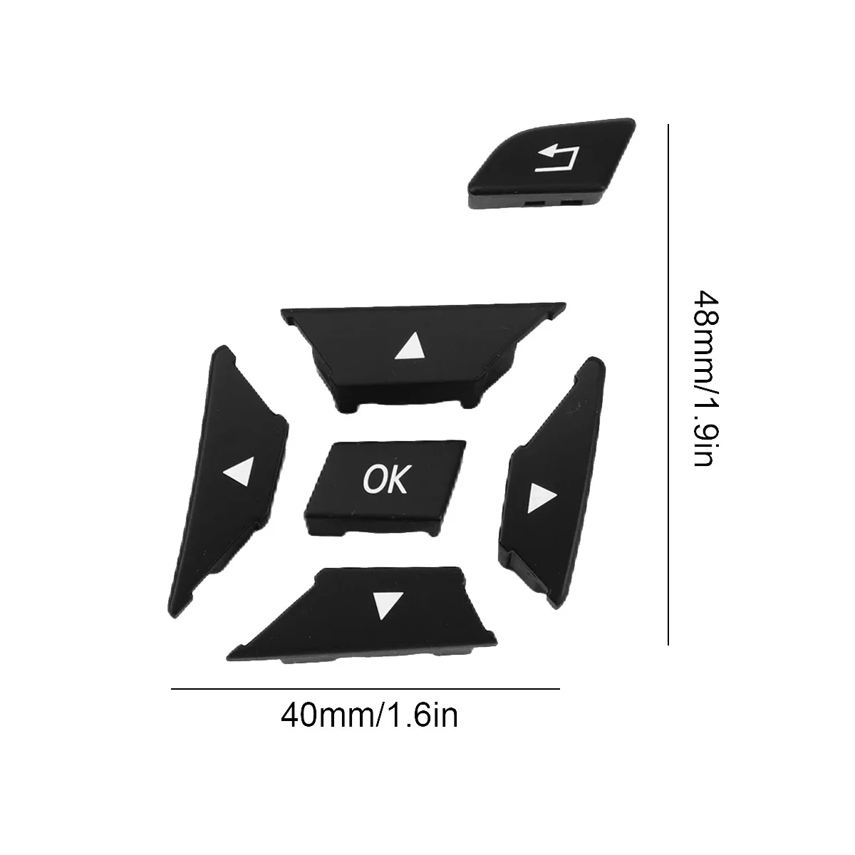 Кнопка рулевого колеса автомобиля крышка переключатель управления меню A2185400162