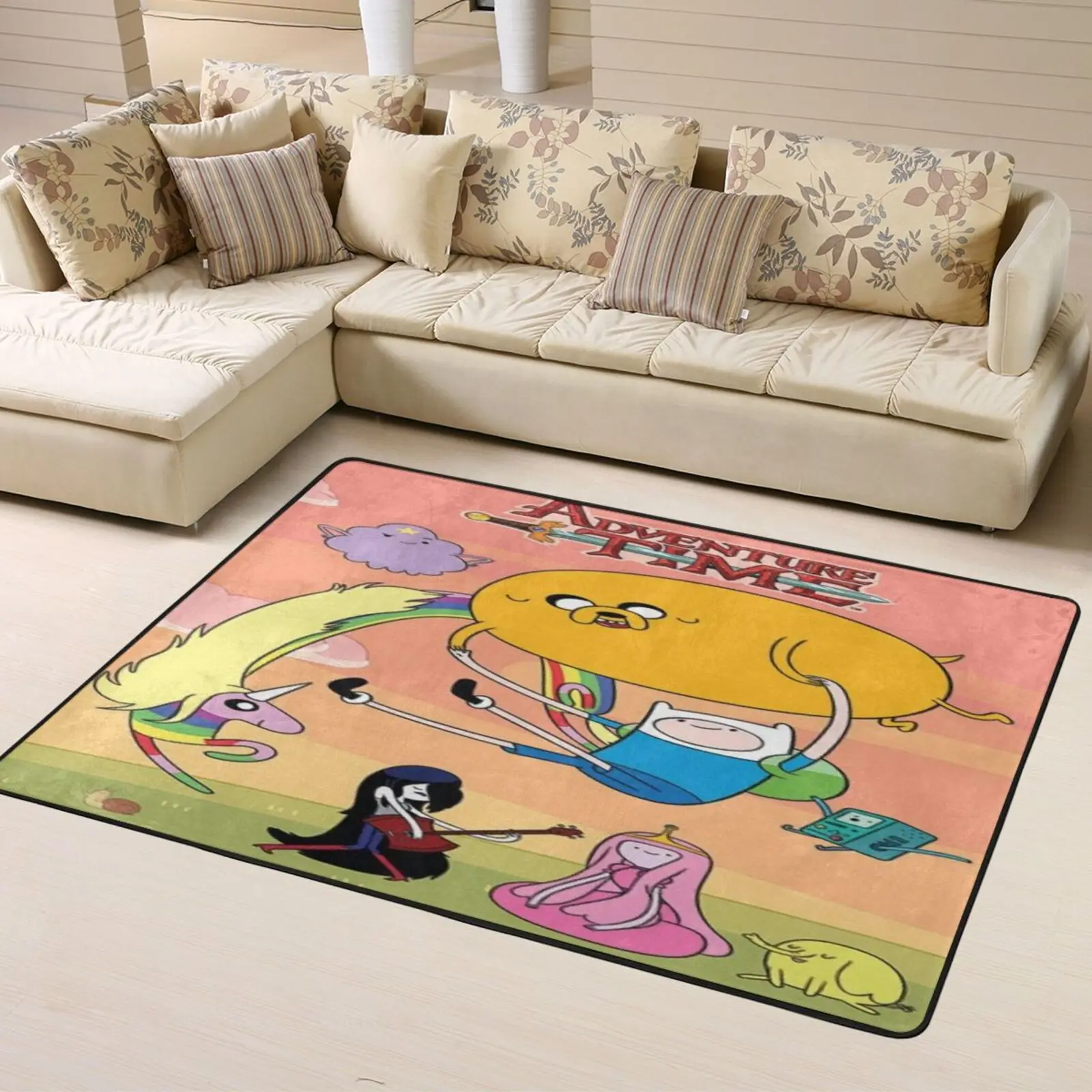 

Adventure Time 58 Entrance Door Mat Prayer Rug Home Decor For Living Room Tatami Floor Mat Floor Carpets Living Room Furniture