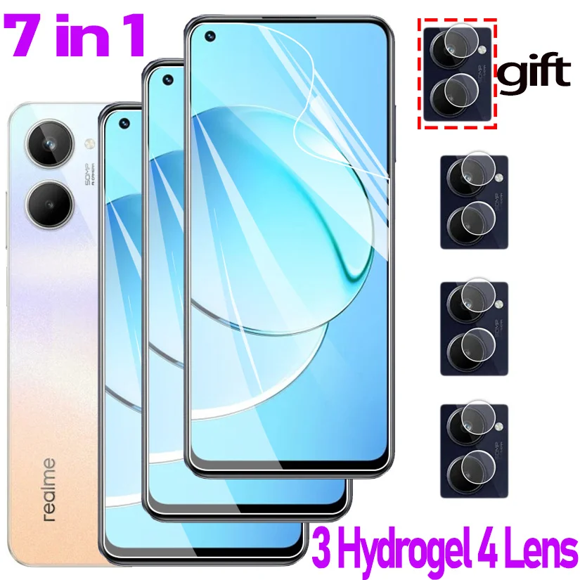 

Гидрогелевая пленка Realme 10.Hydrogel Realme 10 Pro Plus Защитная пленка для экрана Realme10 Realmi 10 смартфон пленка реалми10