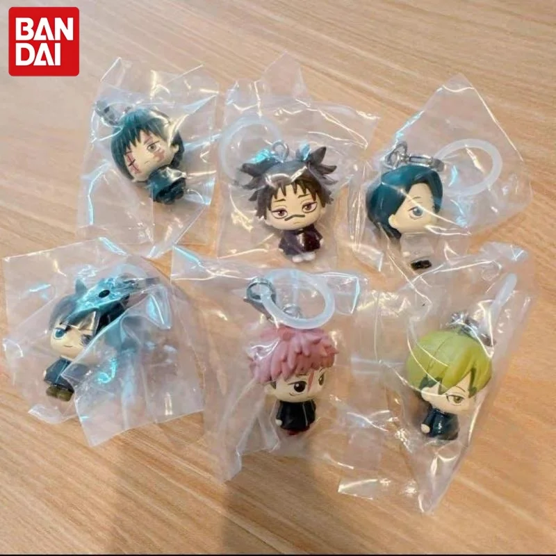 Фото Брелок-подвеска Bandai Jujutsu Kaisen Gashapon: мини-фигурка Юджи Итадори, Мегуми Фушигуро, аниме-украшение №3