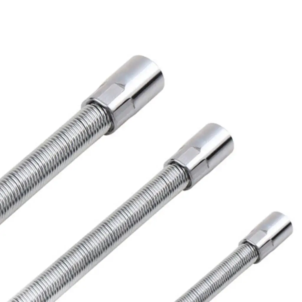 

3Pcs Carbon Steel Flexible Extension Bar Bendable Electric Wrench Sleeve