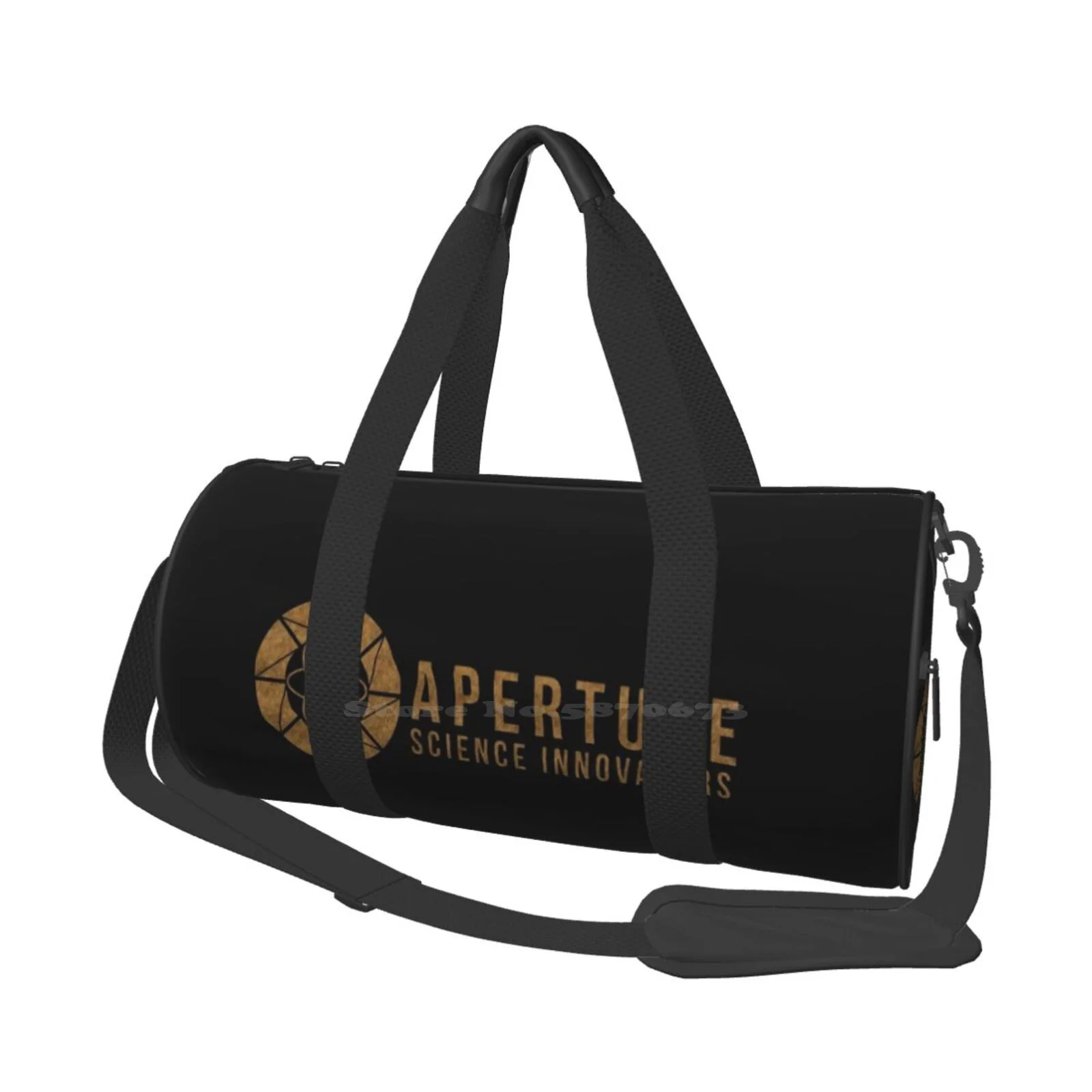 Aperture La Tories Logo Large-Capacity Shoulder Bag For Shopping Storage Outdoor Portal Aperture Science Portal 2 Aperture La