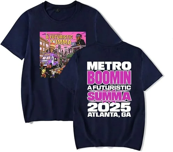 Футболка Metro Boomin A Futuristic Summa Cover Merch для женщинмужчин, унисекс, футболка с короткими рукавами, уличная одежда (art.: 3920d19a8cd92) - 3920d19a8cd92