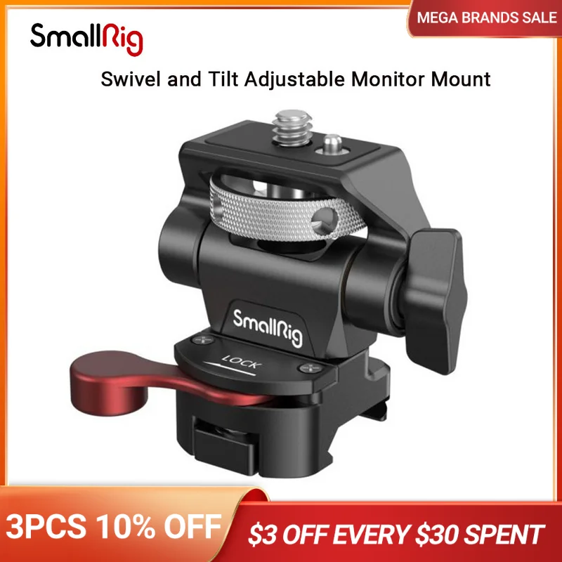 Регулируемое поворотное и наклонное крепление SmallRig для монитора с зажимным
