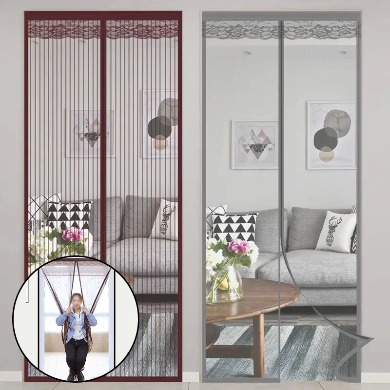 

Anti-Mosquito Curtain Door Automatic Closing Mosquito Nets For Doors Magnetic Door From mosquitos Customized Screen Insect Net