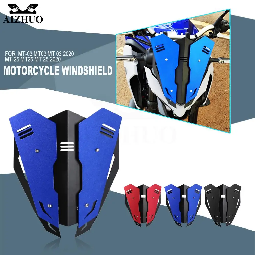 

Windscreen For Yamaha MT03 MT25 2020 Motorcycle Visor Windshield Deflector Air Reflector MT-03 MT-25 MT 03 Aluminum Accessories