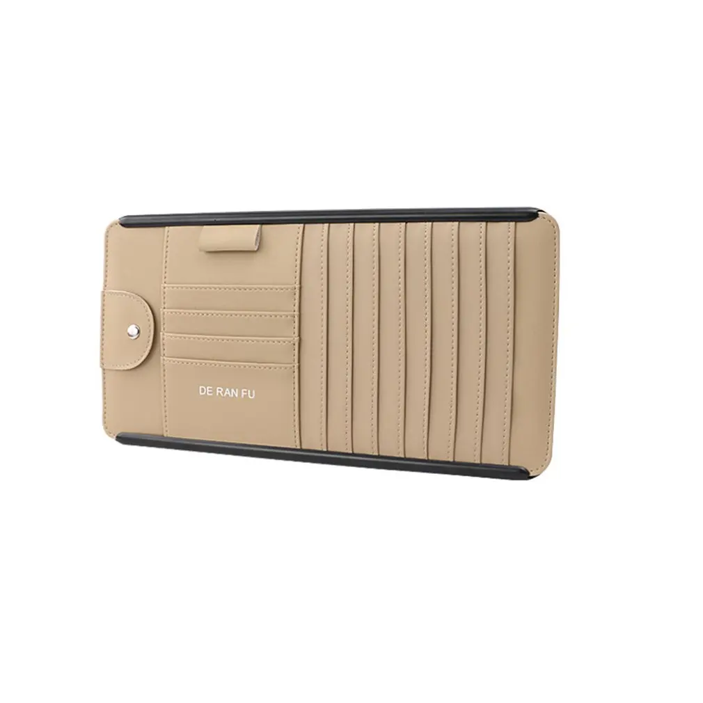 

Multi-functional Car CD Storage Box PU Holder Clip CD Card Storager Auto collection Assisting tools