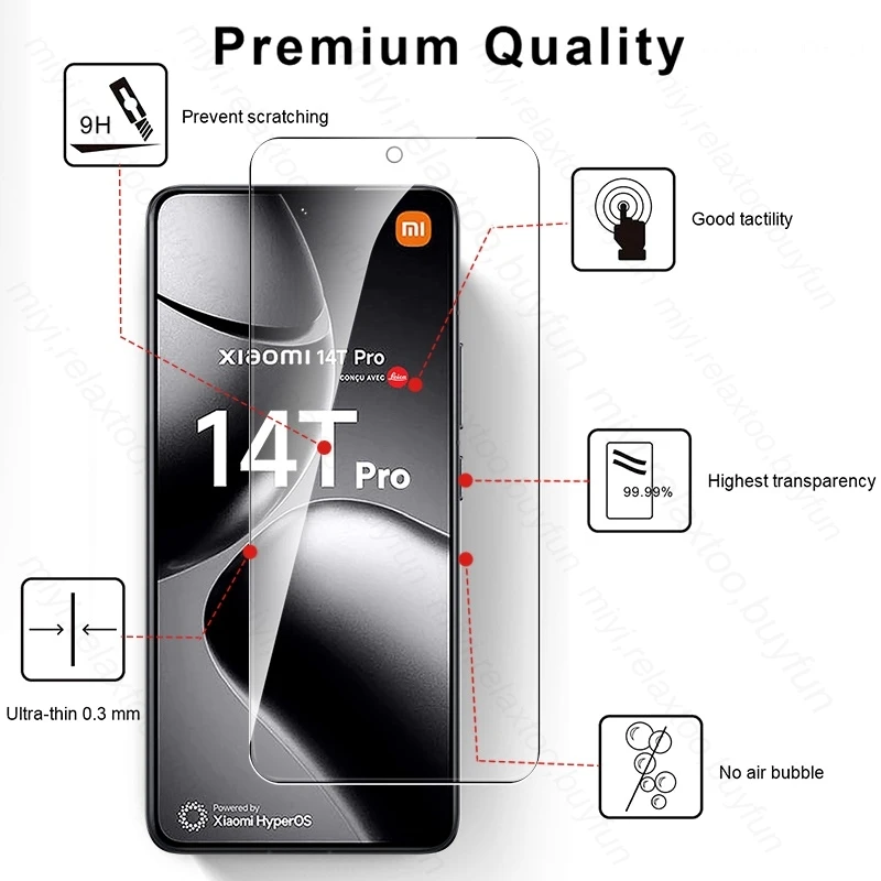 Защитное стекло для Xiaomi 14 T Pro 5G защитное 8 в 1 Xiomi Mi14T Mi 13T 12T 11T 10T 9T зеркальная пленка