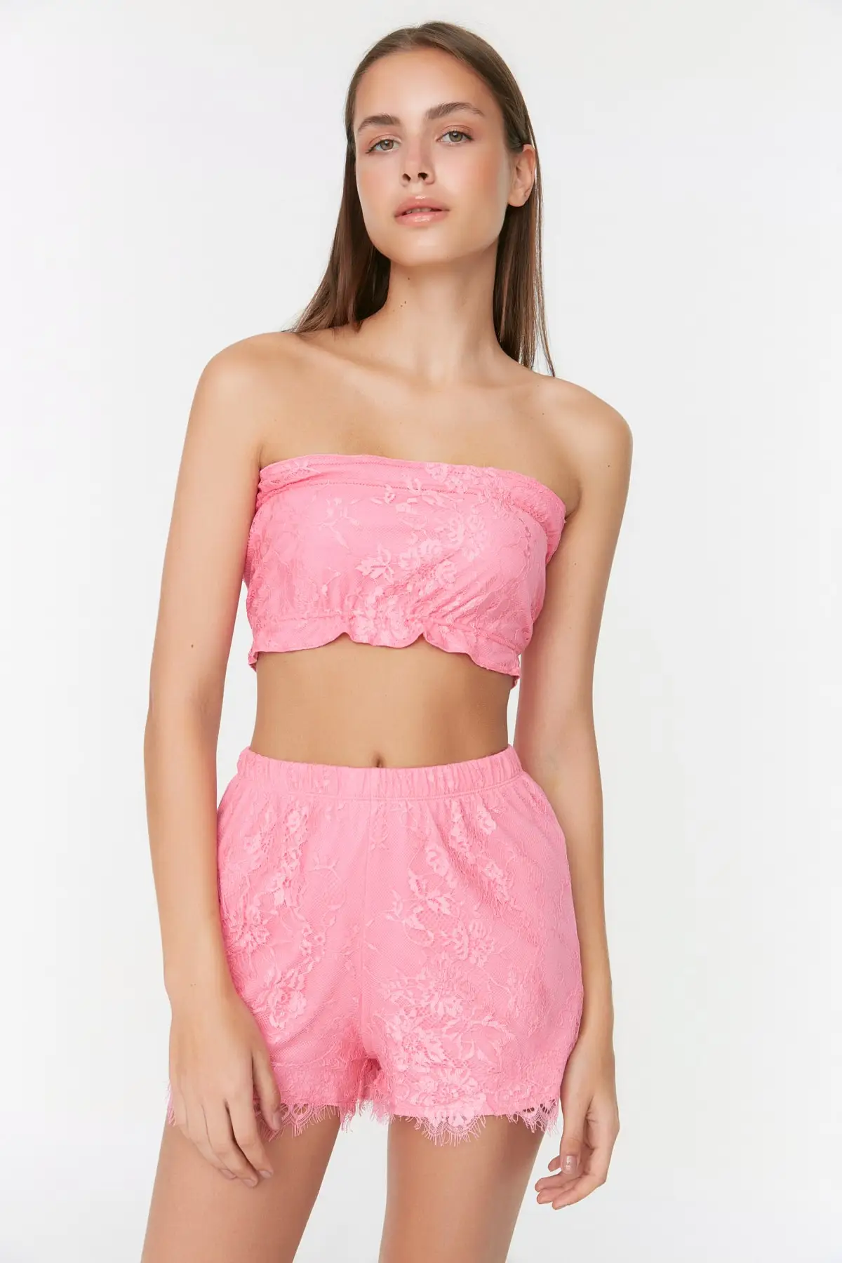 

Lace woven pajama set THMSS22PT0272
