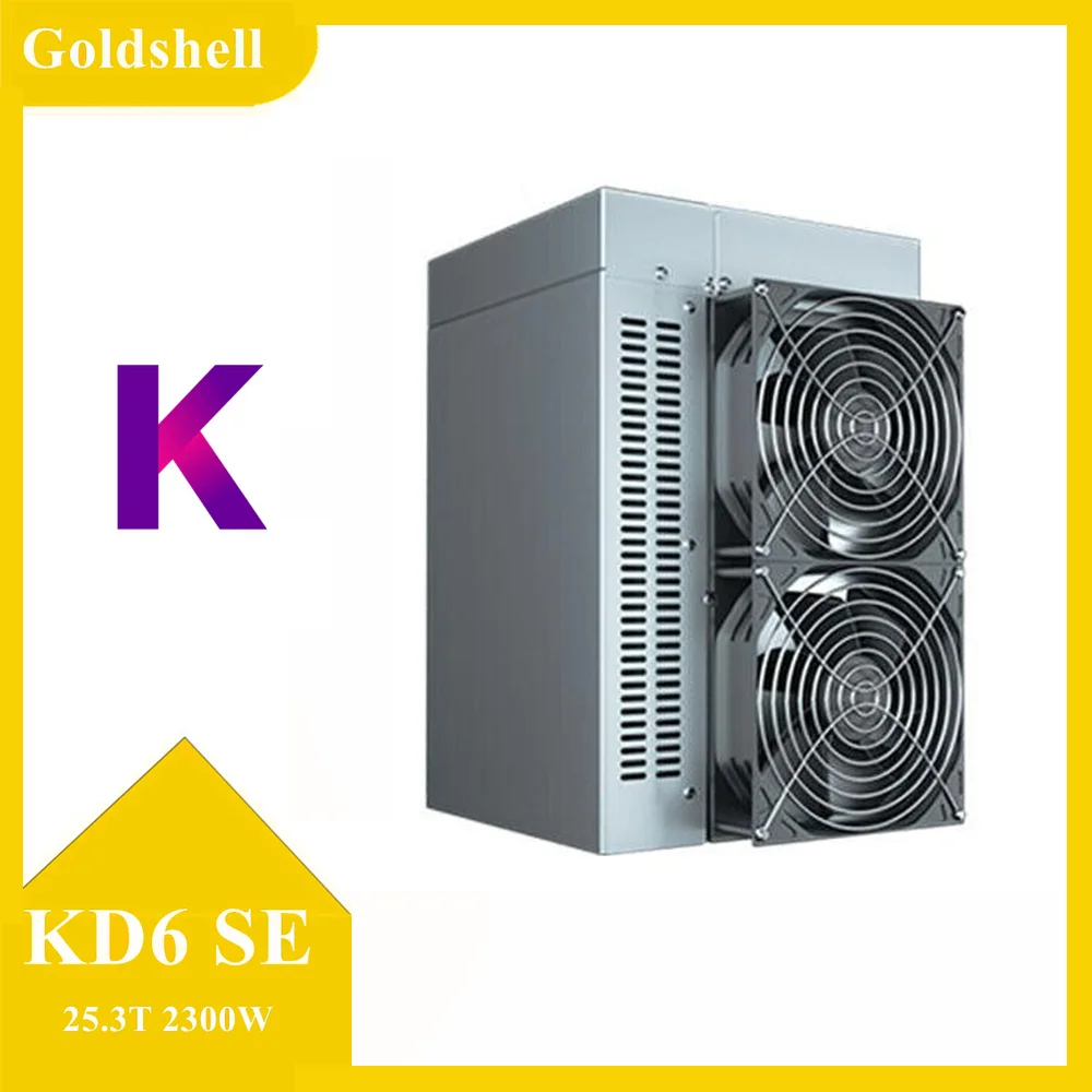 

Goldshell KD6 SE 25.3T KDA Master KADENA Miner With 2300W Power Supply Included