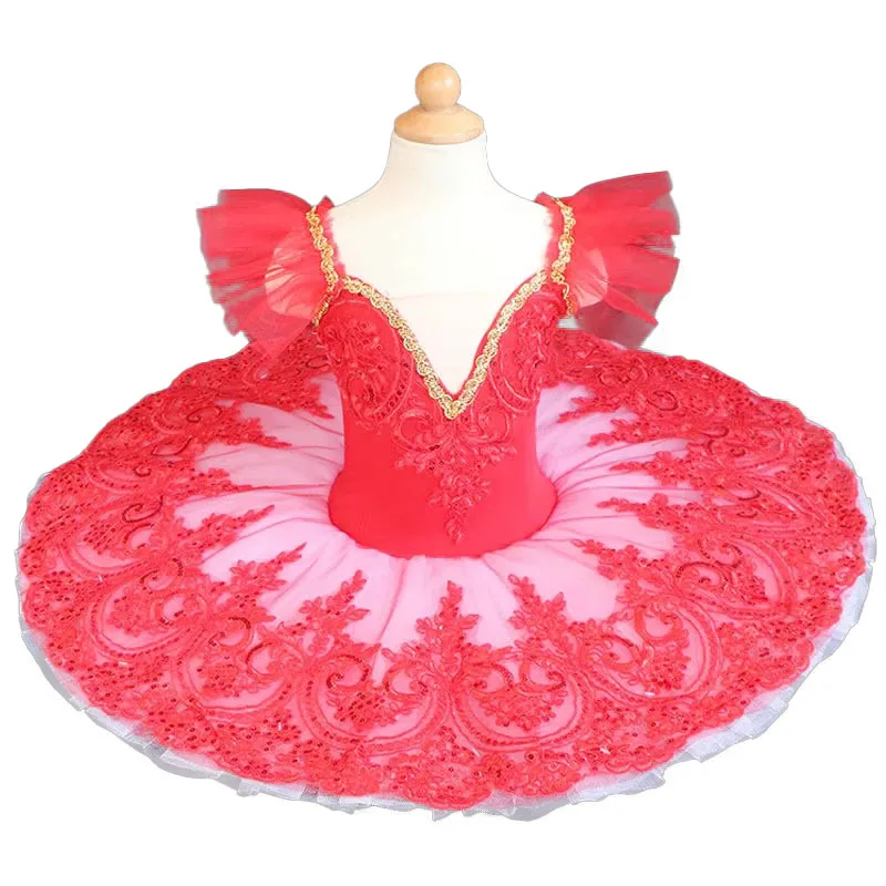 Детская балетная юбка платье для выступлений профессиональное Лебединое озеро