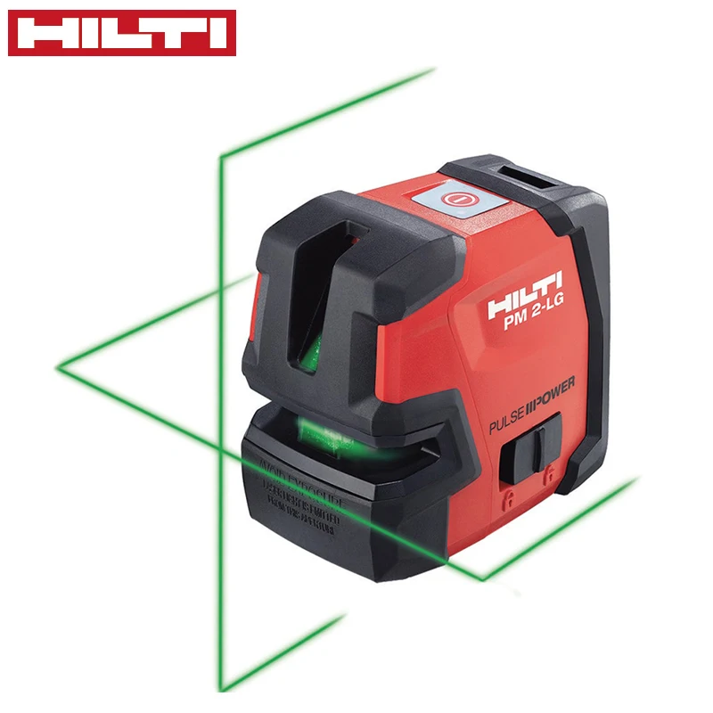 HILTI двухлинейный лазерный уровень PM 2-LG вертикальный горизонтальный зеленый свет