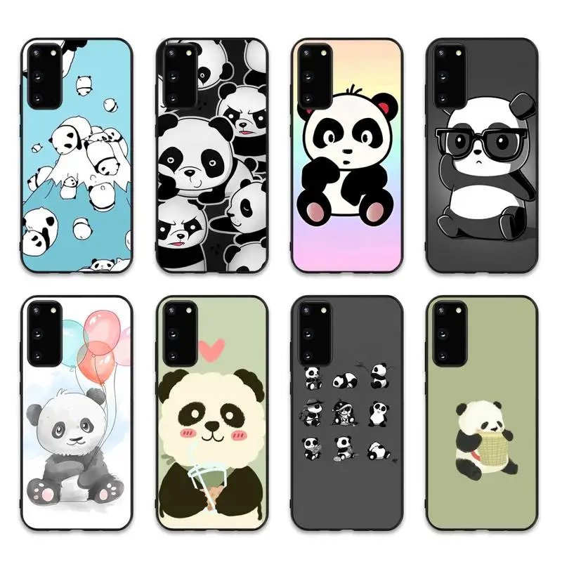 

Yinuoda Cute panda Phone Case for Samsung S20 lite S21 S10 S9 plus for Redmi Note8 9pro for Huawei Y6 cover