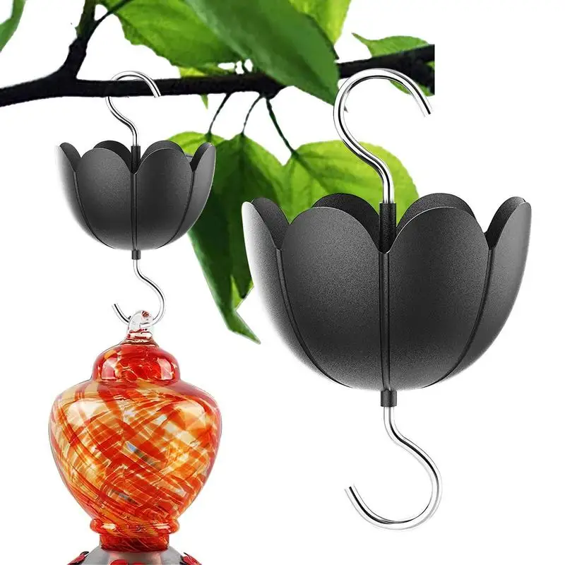 Flower Shape Feeder Accessory Moat Hooks Sturdy Leakproof Ant Guard Moat Hook For Patio Lawn Garden