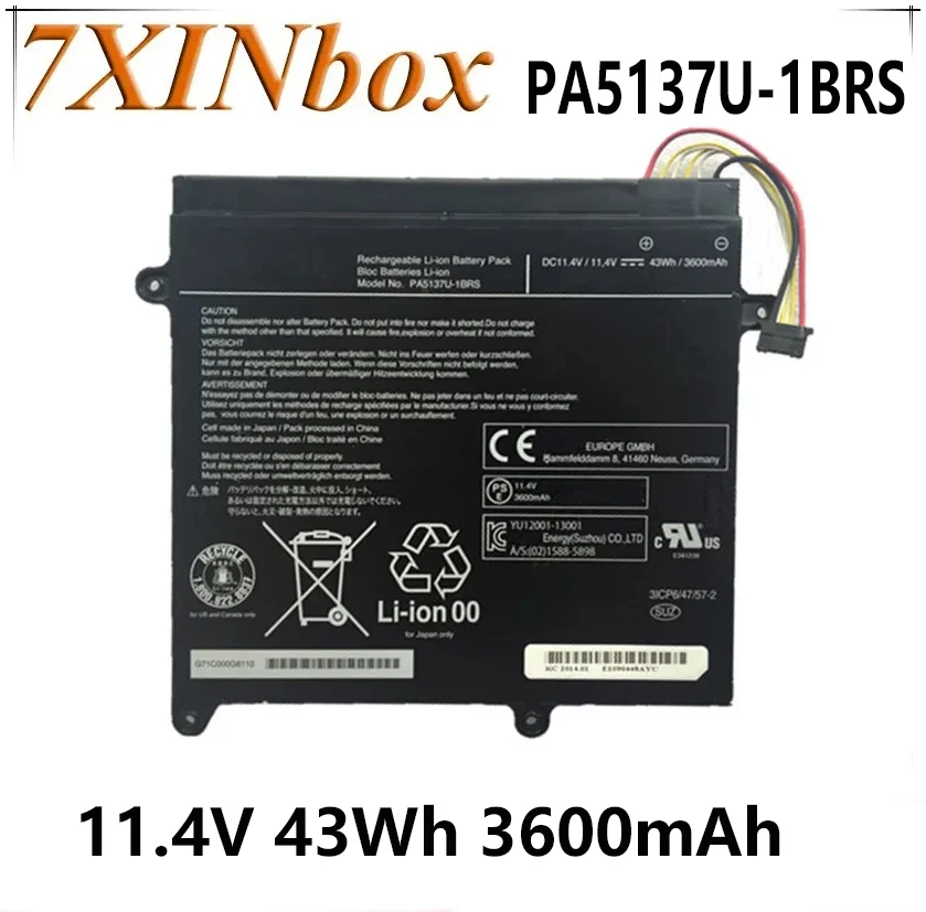 Аккумулятор для ноутбука Toshiba Satellite Protege Z10 PA5137U-1BRS PA5137U 7 дюймов 11 4 в 43Wh 3600 мАч