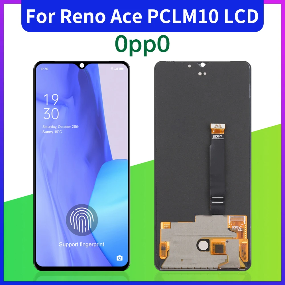 100% original OLED display OPPO Reno Ace Lcd display Realme X2 Pro RMX1931 Lcd touch screen Panal glass assembly