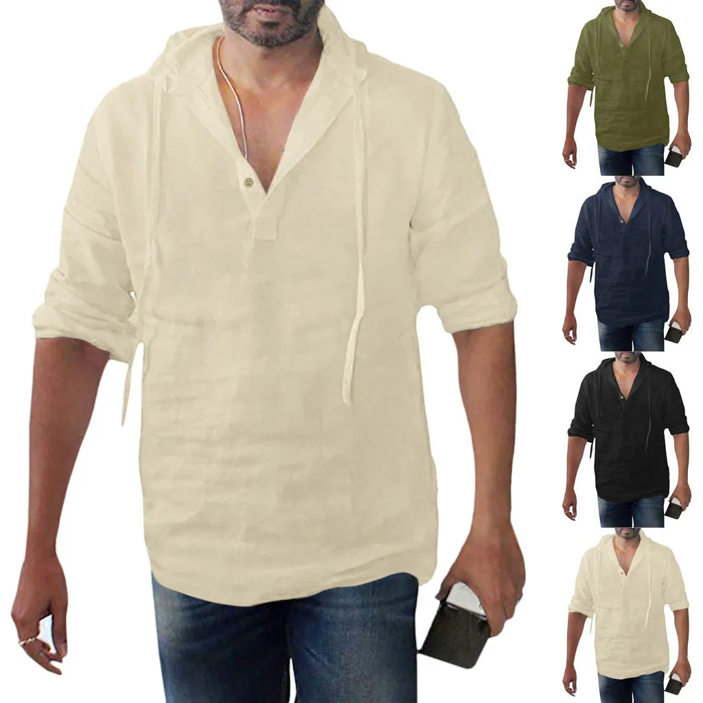 

T-shirt Cotton and Linen Casual Men's T-shirt Shirt Male Breathable S-3XL