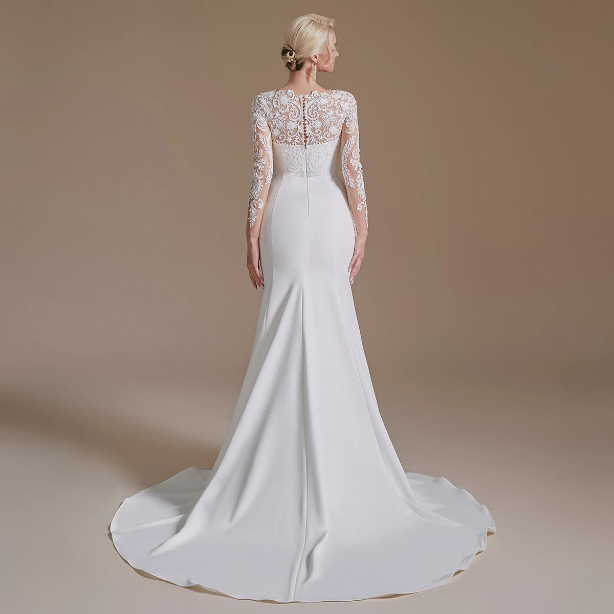 Кружевное Свадебное платье для невесты 2022 с лямкой на шее и глубоким V-образным