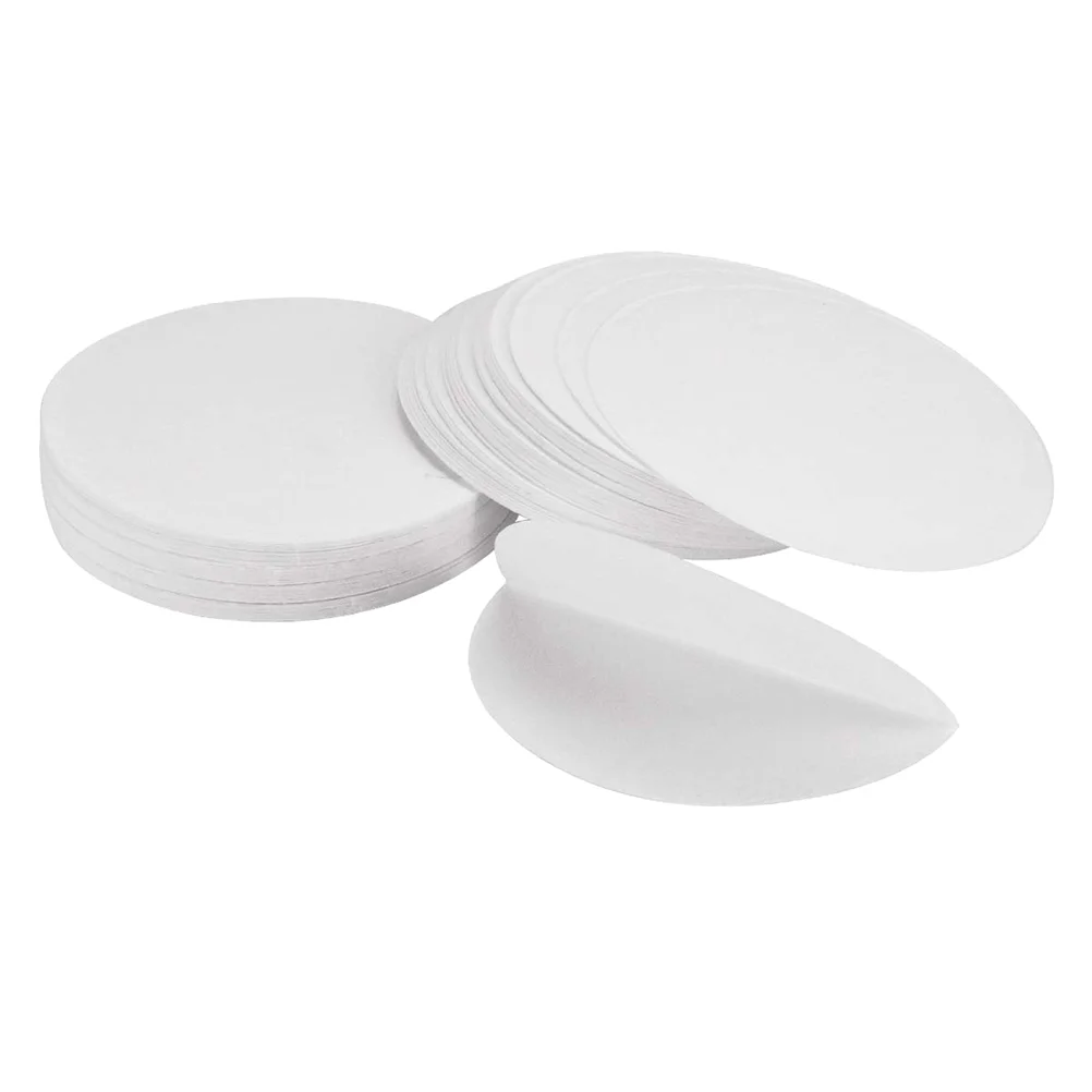 

100 Sheets Qualitative Filter Paper Synthetic Discs Round Oil Test Fold Laboratory Mushroom Cultivation Labs Chemistry
