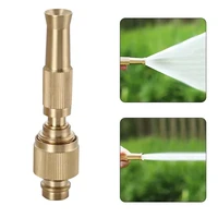 1pcs garden irrigation spray gun adjustable brass sprinkler garden hose nozzle car wash lawn watering water gun gardening tools