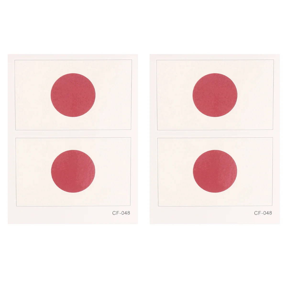 

24 Sheets Japanese Flag Stickers Temporary National Flag Sticker for Sports s