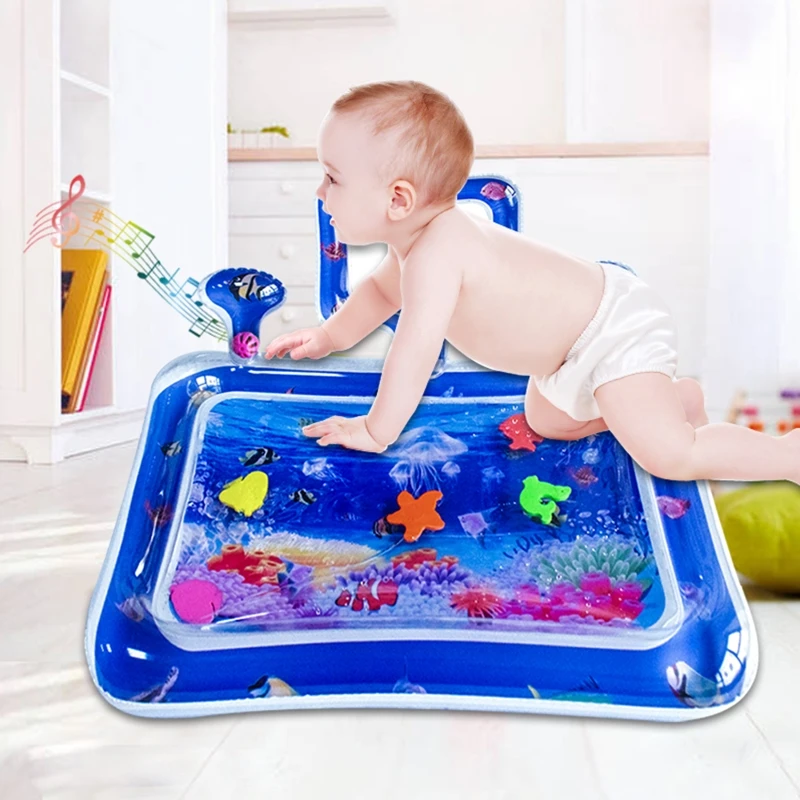 

Cooling Baby Water Mat Soft Summer Mat Infant Pad Cushion Rectangle Breathable with Non-slip Bottom Summer Mat Gift