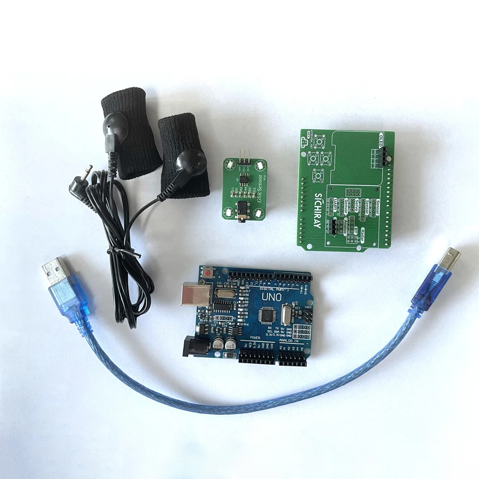 Фото Galvanic Skin Response Sensor Kit for Arduino Measurable  Psychology Testing Healthy GSR Biofeedback 2023 New Free Shipping №3