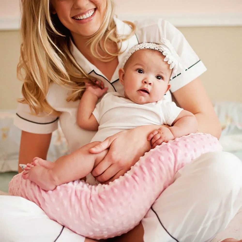 

Pillow For Baby Bubble U-Shaped Breathable Maternity Nursing Cushion For Newborn Baby Gray Detachable Breastfeeding Pillow
