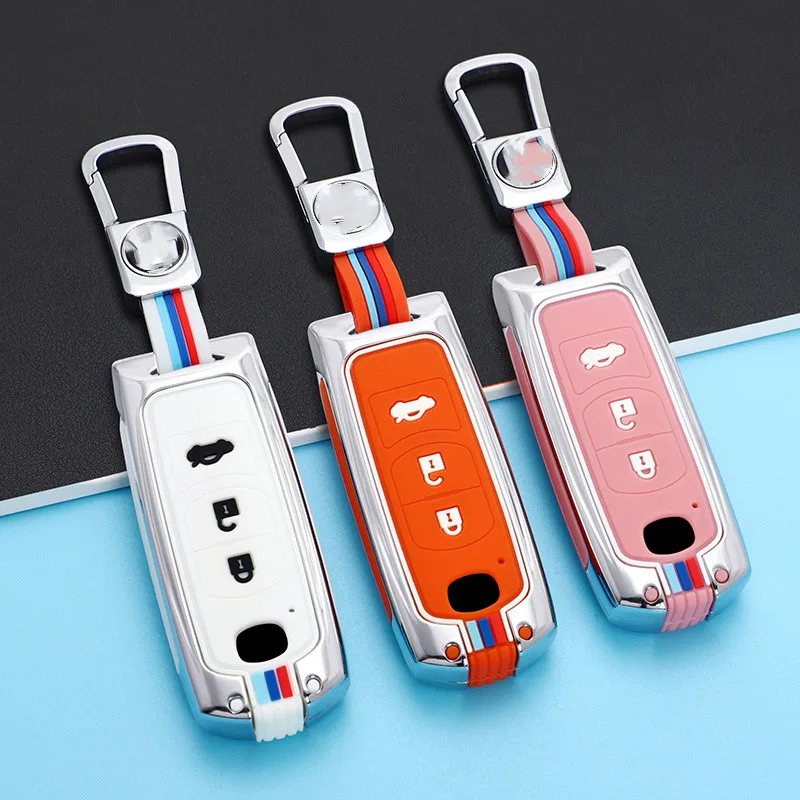 

Car Key Case Cover Key Bag For mazda 2 3 5 6 gh gj cx3 cx5 cx9 cx-5 cx 2020 Accessories Holder Shell Protect Set Car-Styling