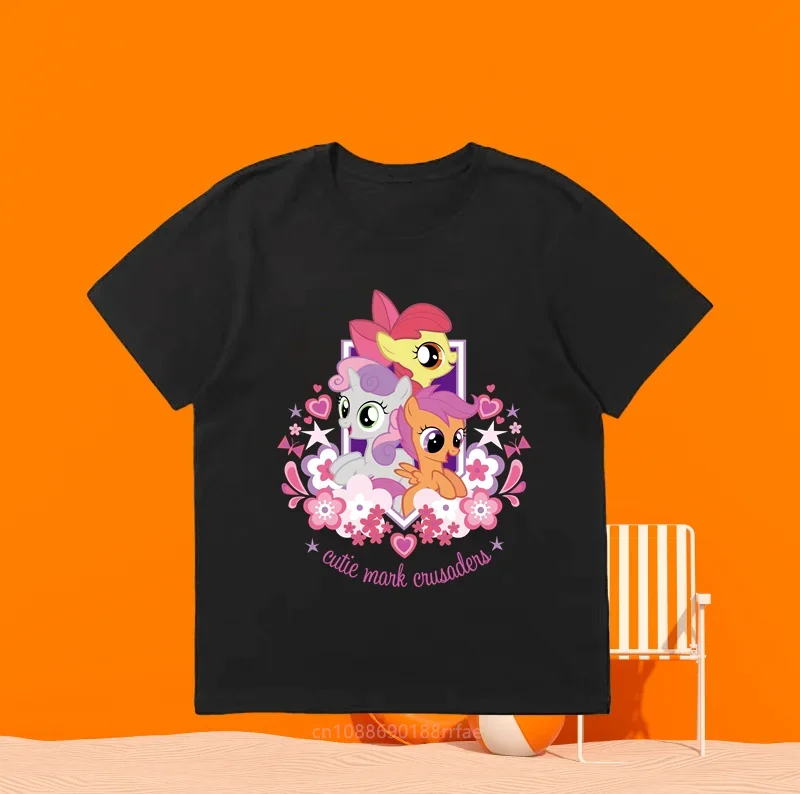 Детская Повседневная Футболка С Аниме-принтом Топ Короткими Рукавами И Круглым