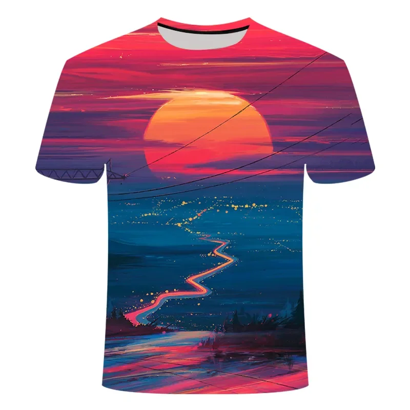 

3D Printed Stylish Casual Men's T-shirt