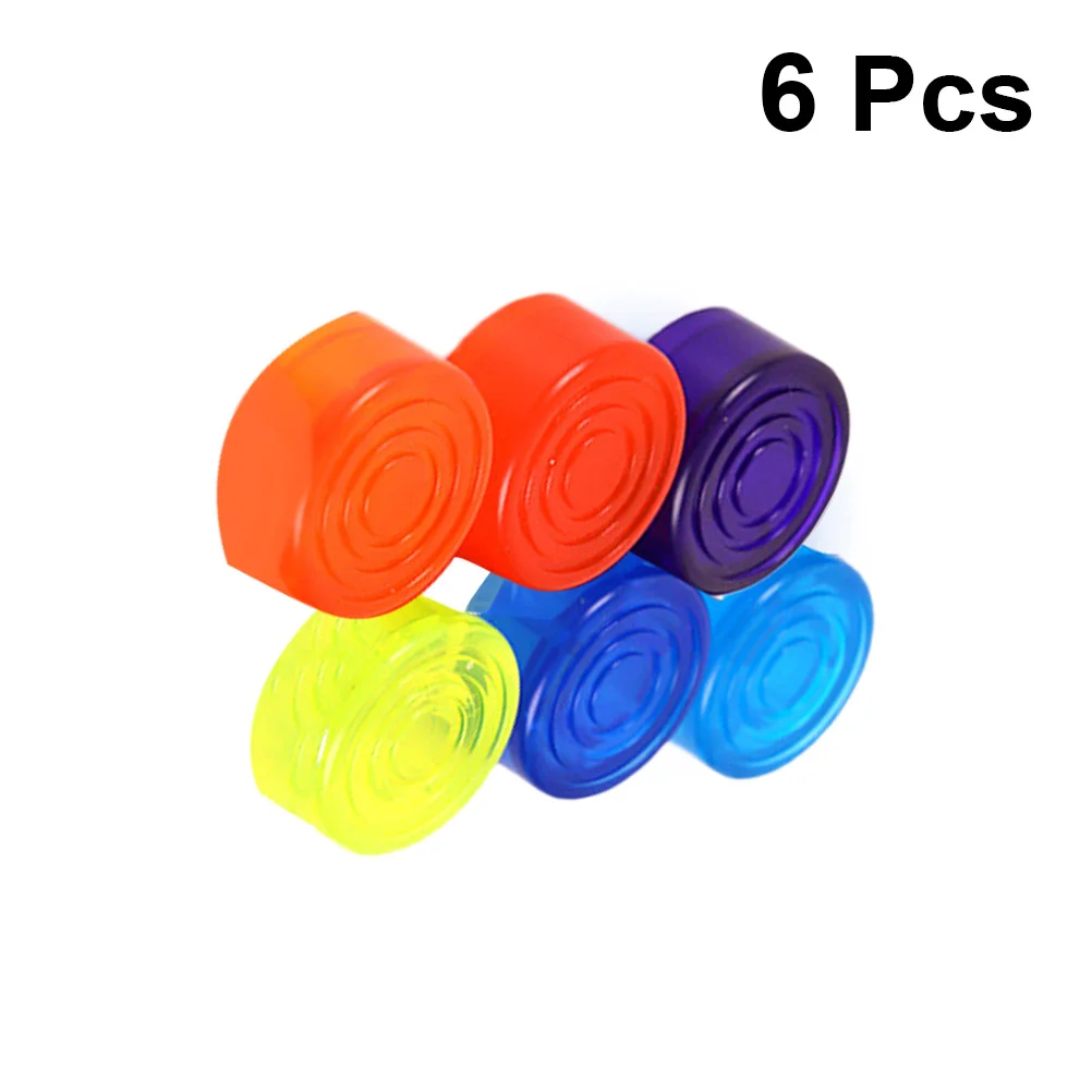 

6 PCS Guitar Effect Cap Footswitch Topper Electric Accessories Button Pedal Caps Hat