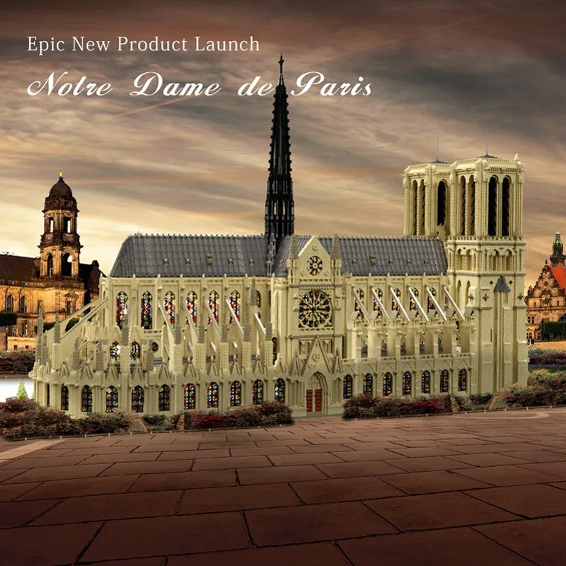 

Authorized 63181Pcs MOC-43974 Notre Dame de Paris Modular Building Block DIY Assembly Blocks ( Designed by Stefano Mapelli )