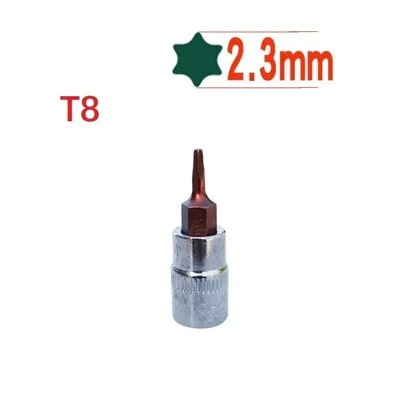1 шт. отвертка Torx 1/4 дюйма, торцевая головка с храповым механизмом, адаптер, торцевая бита Torx, ручные инструменты T8 T10 T15 T20 T25 T27