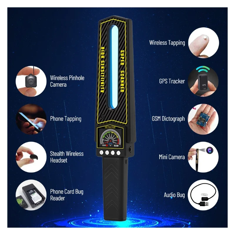 S699 Anti Positioning Tracking Monitoring Eavesdropping Camera Wireless Detection Scanner Hand-held GPS Smart Signal Detector